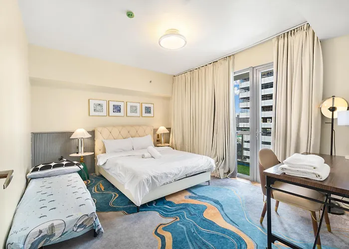 Family 2br With View Near Airport, Of Dreams, Moa, And Okada Apartahotel 4*